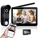 ACEBELL Wireless WiFi Video Doorbell Intercom System, 1080P Video Doorbell Camera with Monitor Wireless, Video Door Phone with 7''Touch Screen, Motion Detection, No Monthly Fees, APP Remote Control