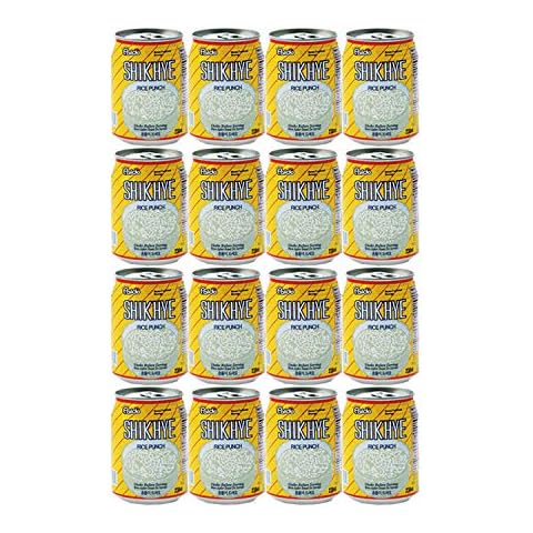 Paldo Fun & Yum Vilac Shikhye Sweet Rice Punch Drink, Pack of 12 Cans, Korean Traditional Sikhye, Malty-Rice Flavored Beverage, Best Dessert Drinks, No Artificial Colorings, 팔도 비락 식혜 8.06 fl oz x 12 Cover
