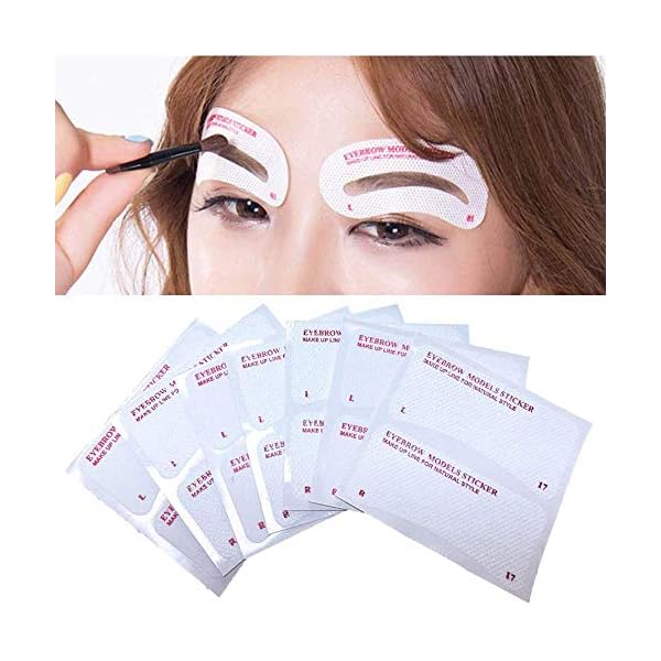 Eyebrow-Stencil-12-Eyebrow-Shaper-Kit-Reusable-Eyebrow-Template-3-Minutes-Makeup-for-Beginners-and-Professionals-Pack-of-12 Eyebrow Stencils, 12 Eyebrow Shaper Kit, Reusable Eyebrow Template, 3 Minutes Makeup, for Beginners and Professionals…