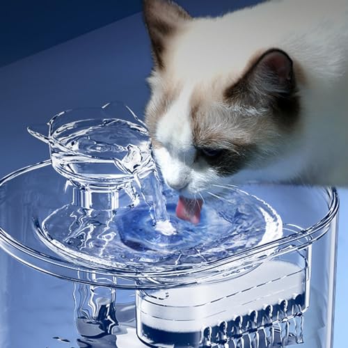Fuente dispensadora de agua para gatos y perros interior 19.5cm miniatura 3