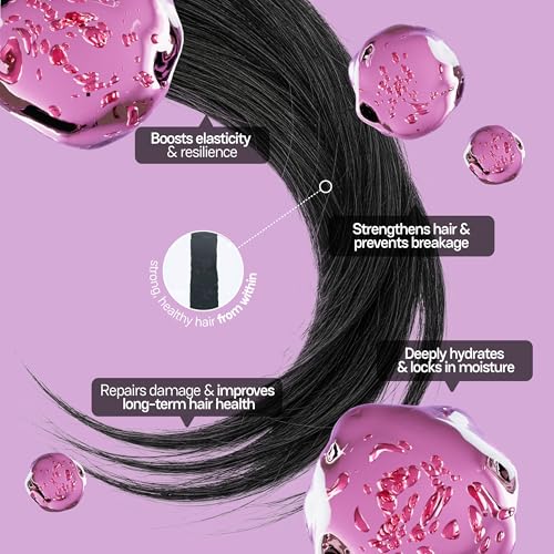 Image of Moxie Beauty Hyaluronic Acid Hair Serum | Deep Hydration & Frizz Control | Lightweight & Non-Greasy | Smooth, Silky & Healthy Hair | 50ml