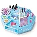 CRA-Z-ART Shimmer N Sparkle All In One Nail Art Studio With 360 turntable real working nail dryer and storage compartments Includes Nail polish, nail stickers