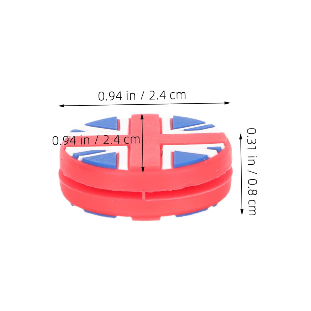 Veemoon Silicone Tennis Racket Dampeners Vibration Dampeners Set for Tennis British Flag Shock Absorber for Racket