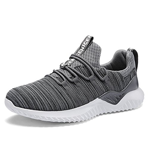 Azooken Chaussures de Sports Hommes Femme Sneakers Fitness Gym Course athlétique Basket Mode Outdoor Casual?8056-GY45?