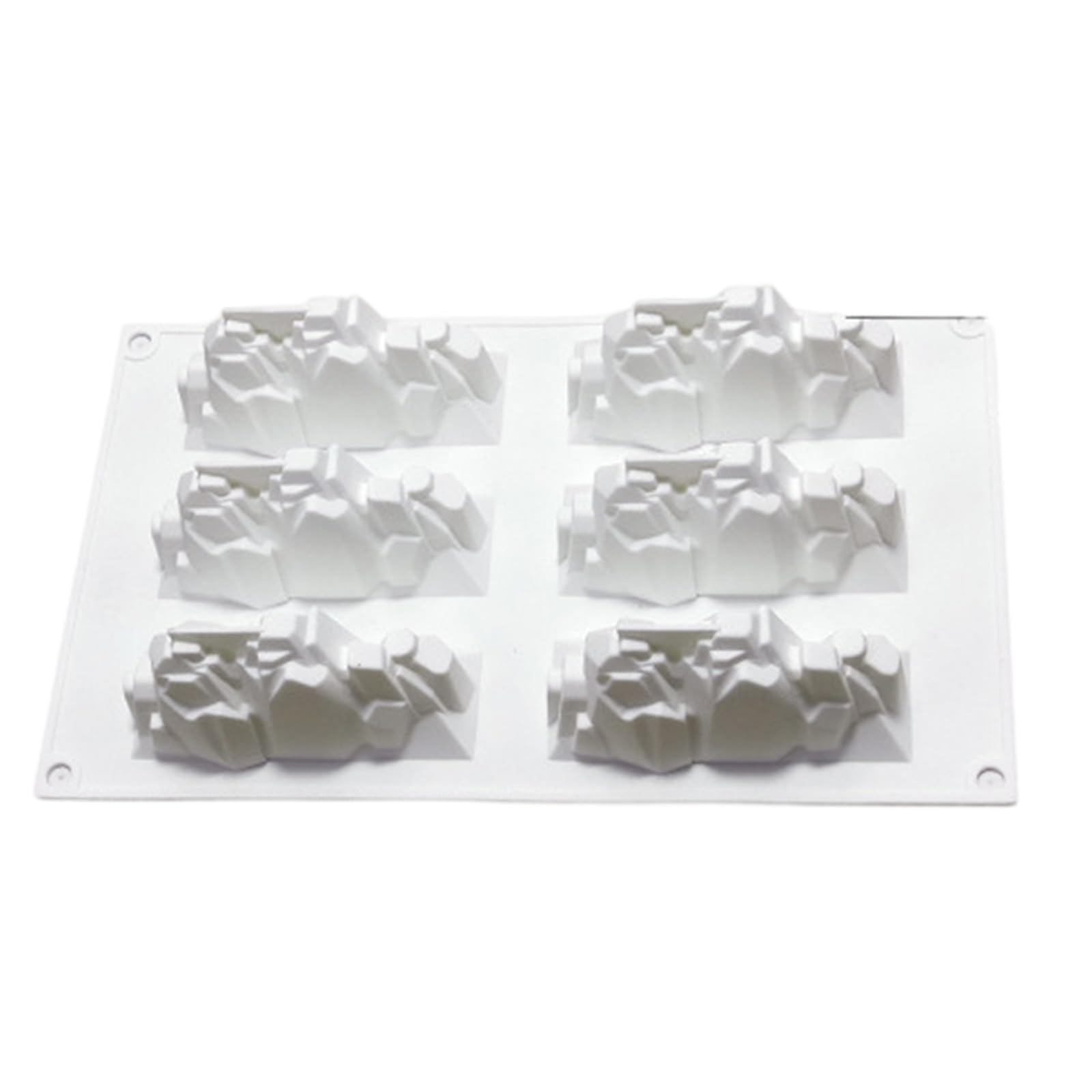 XuQiZZpp 6 Cavities Multfiutnional Silicone Mold Mountain Shape Baking Form Suitable for Baking Cake Dessert and Chocolate Treats