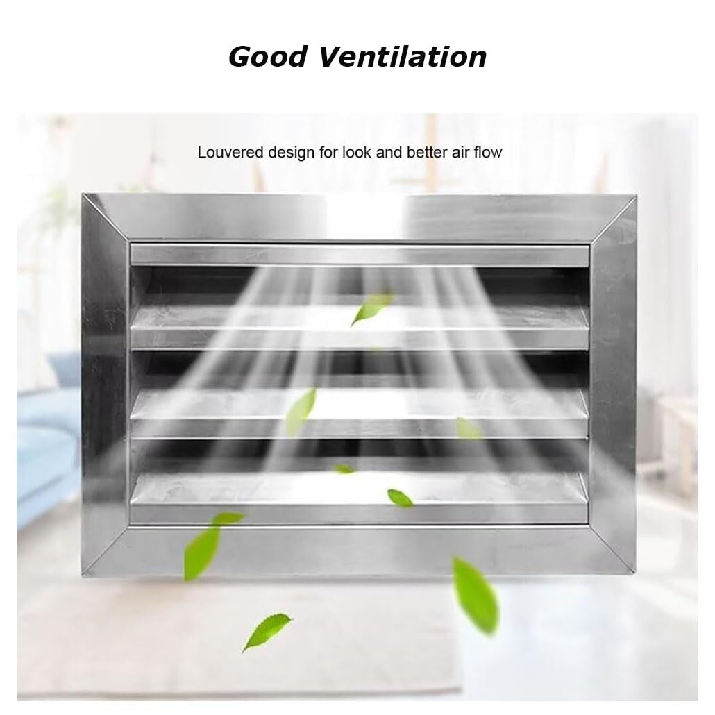 Griglia Di Sfiato In Acciaio Inox Per Case E Aziende 60 X 60cm Facile Da Installare Copertura Per Condotto Di Ventilazione Esterna E Resistente Traspirante(40x40cm/16x16in)