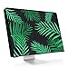 Price comparison product image kwmobile Monitor Cover Compatible with 27-28" monitor - Dust Monitor Case Screen Display Protector - Palm Leaves Green/Dark Green/Black