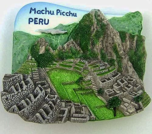 Imán decorativo pequeño Machu Picchu 2.62 in