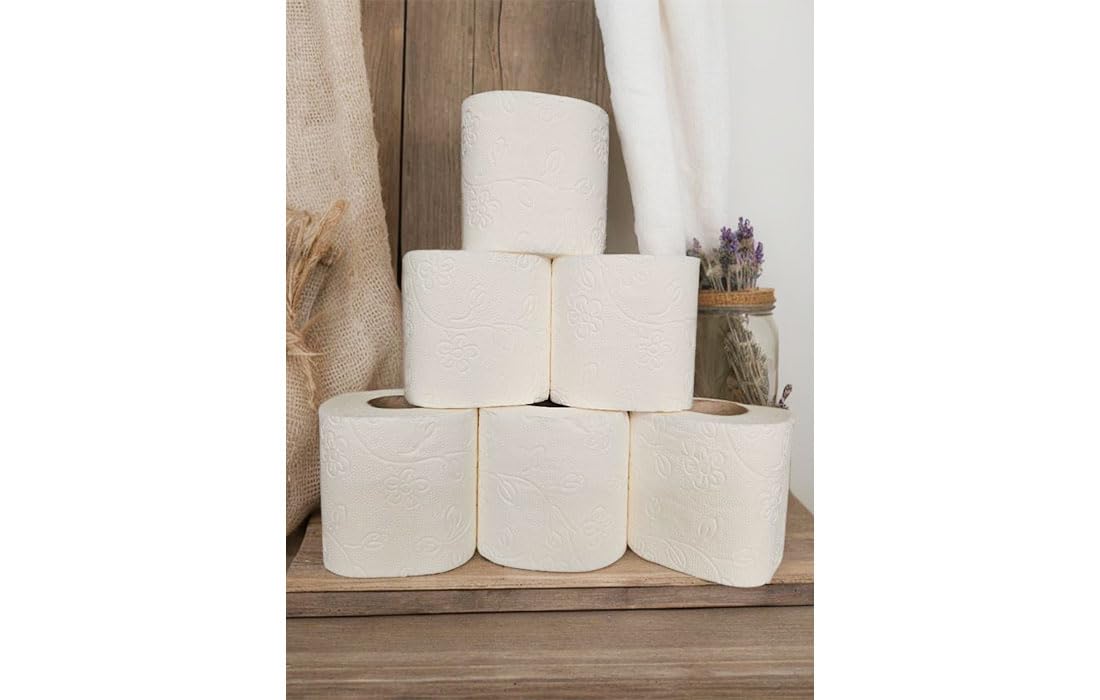 Toilettenpapier 3-lagig – 64 Rollen (8 x 8) 150 Blatt pro Rolle | 100% reine Zellulose | Weiches & saugfähiges Premium-Toilettenpapier – Weiß, ideal für Haushalt & Gewerbe
