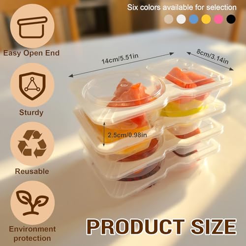 20 Sets Reusable Snack Containers with Lids - Portion Control