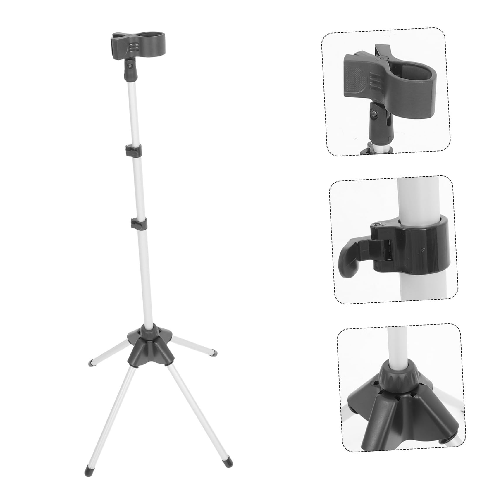 Healeved Haartrocknerständer Verstellbar Faltbar Aluminiumlegierung mit Stabilem Sockel für Zuhause Badezimmer und Mobile Tierpflege