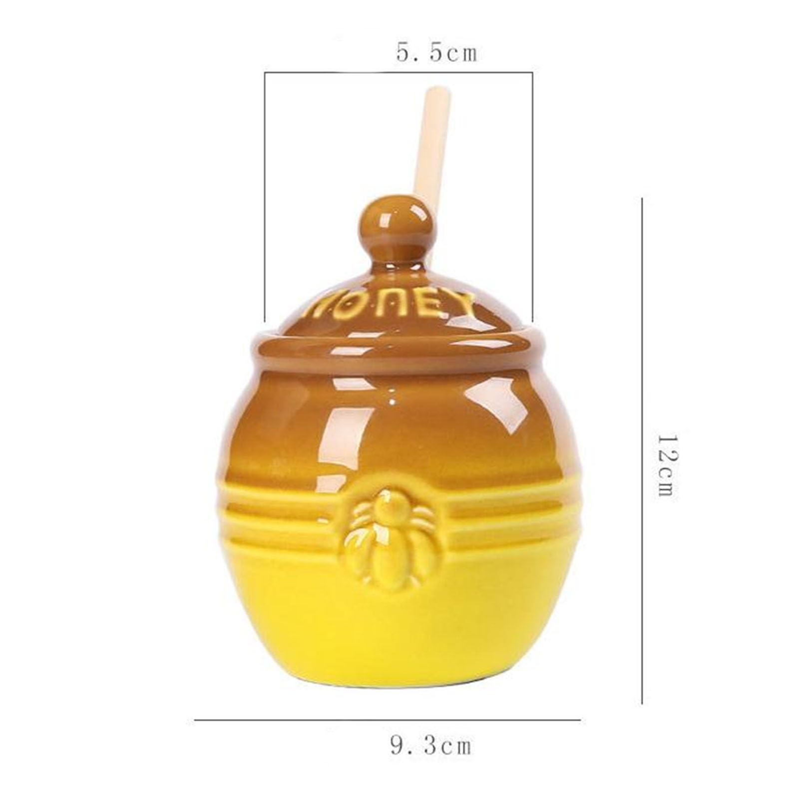 Honey Bee Pot,Honey Jar,Honey Dispenser,Honey Jar Ceramic Vintage
