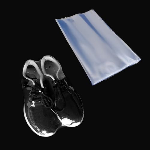 FONHERILI Envoltura retráctil para zapatos, bolsas de celofán para cestas de regalo, plástico transparente, 100 unidades, protector de bolsas de PVC