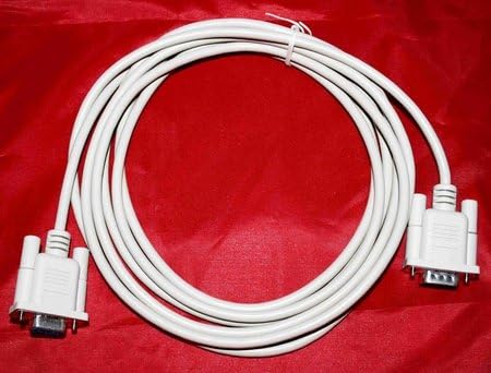 Long 15ft DB-9F to DB-9M Computer Serial Cable