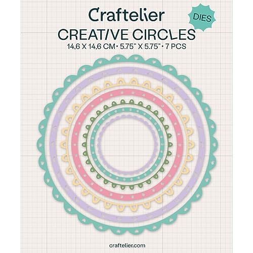 Craftelier - Essential Cutting Dies Set for Scrapbooking and Crafts, turquoise, 4.9 cm x 14.6 cm - Image 2