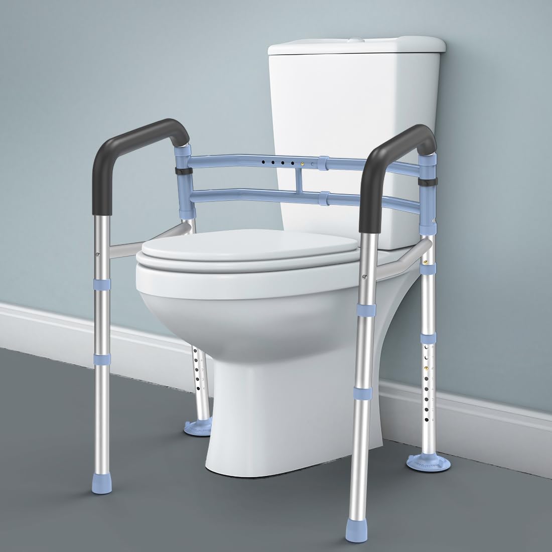 Buy DELOGStand Alone Toilet Safety Rail Adjustable Width & Height Fit