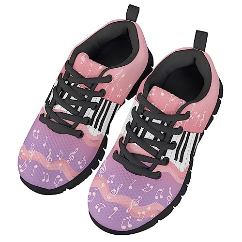 MARSVOVO Boys Girls Walking Shoes Non Slip Flexible Athletic Lightweight Breathable Printed Sneakers for Kids Most Comfortable Classic Printed Casual Fashion Non Slip Sport Kids Running Shoes