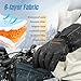 Heated Gloves, 7.4V 6000mAh Rechargeable Heated Gloves for Men Women with Touchscreen, Waterproof & Upgrade Non-Slip Heated Work Gloves for Winter Outdoor Work/Hiking/Hunting/Skiing/Raynaud, Large