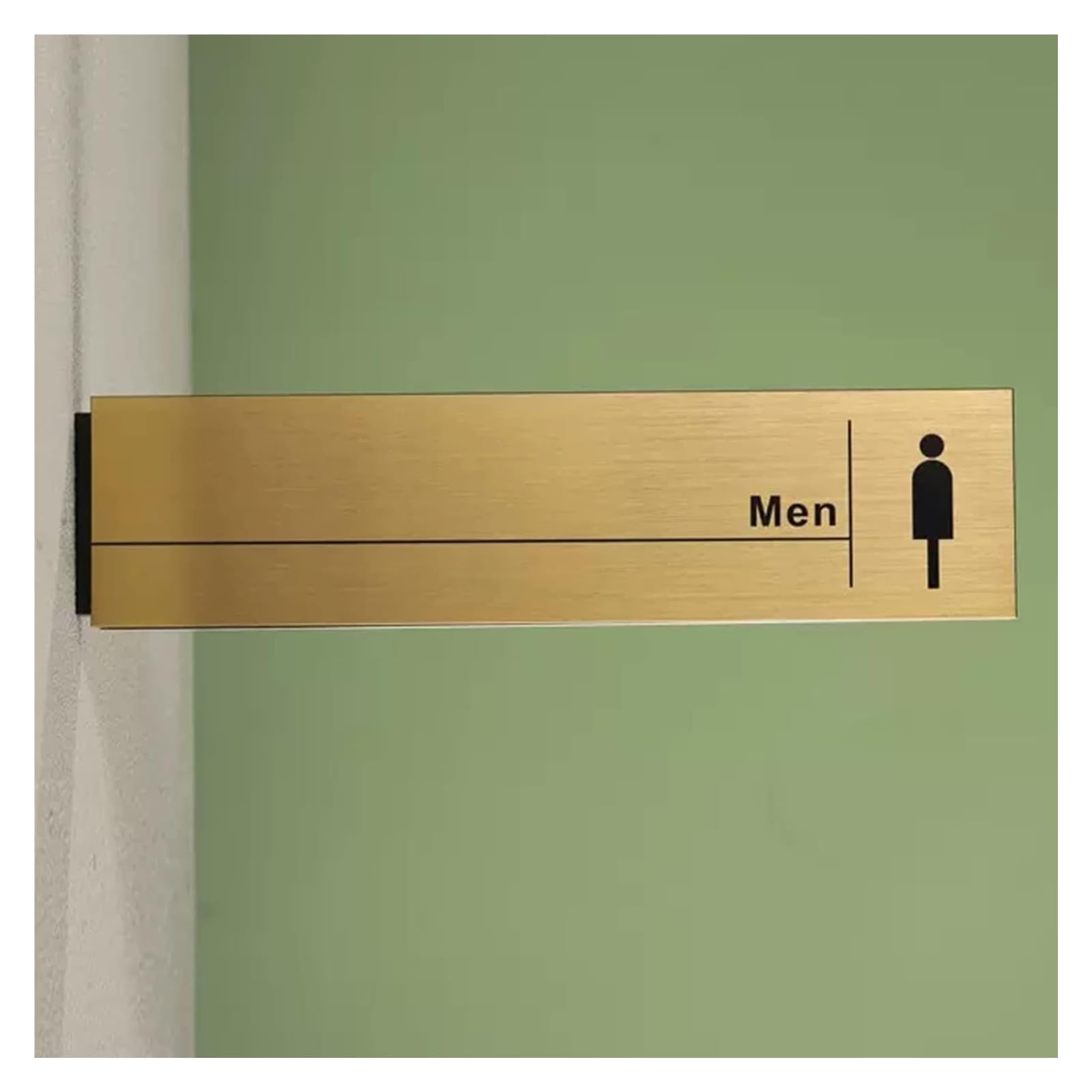 Carteles para aseos, Aluminio, letrero de decoración baño apariencia retro, 12,6 * 3 pulgadas