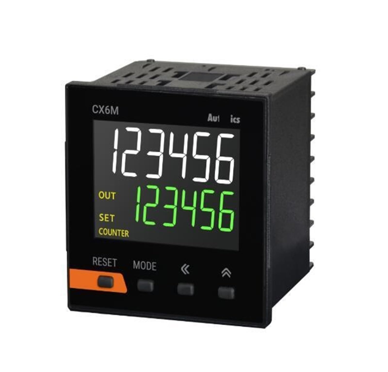 Digital Counter CX6M-2P4 Counter/Timer, W72xH72mm, 6-Digit, LCD, 2 Preset, PNP or NPN Input, Prescale Value Setting, 2 Relay SPDT(2c) 250VAC 3A, Electrical Timers(PNP Input)