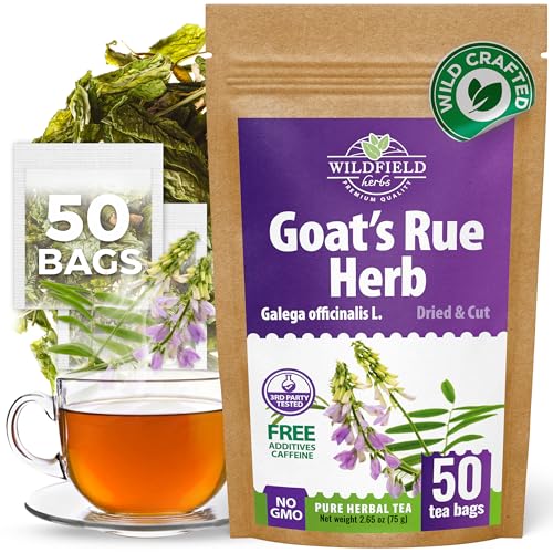 Image of 50 Bags Goat'S Rue Goat'S Goats Rue Herb Tea (Galega Officinalis L.) - 24 Count 2g Bags Herbal Tea French Lilac Ruda De Cabra