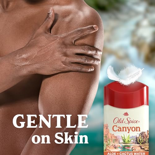 Image of Old Spice Antiperspirant & Deodorant for Men, 24 /7 Sweat & Odor Protection, 24 /7 Freshness with Long Lasting Scent, Gentle on Skin, Dry Feel, Canyon with Aloe Scent, 2.6 oz (Pack of 3)