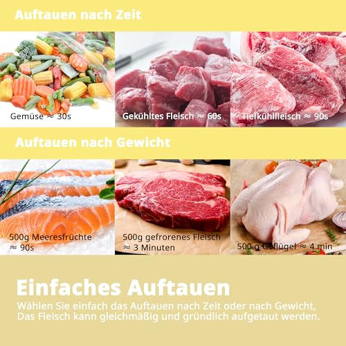 Comfee Comfee CMSRO 20 di cr Mikrowelle im Retro-Stil / Retro-Mikrowellenherd mit 8 Auto-Menüs, 5 Kochleistungsstufen, Express-Kochtaste,Express-Kochtaste, 20L, 800W, Apricot Cream - Produktansicht 3 | Kompakt-Mikrowellen