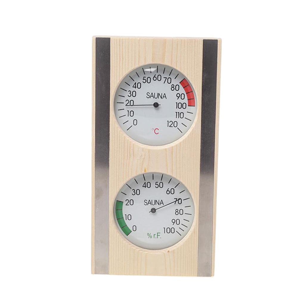 1pc Wood Grain Sauna Thermometer Hygrometer Digital Outdoor Indoor Durable|Home & Garden|Yard, Garden & Outdoor Living|Pools & Spas |1 Piece 2 in 1 Sauna Thermometer&Hygrometer-image-42