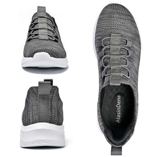 Mens Hands Free Slip On Shoes Casual Slip in Loafers Step in Walking for Men Laceless Knit Running Shoes Athletic Gym Tennis3