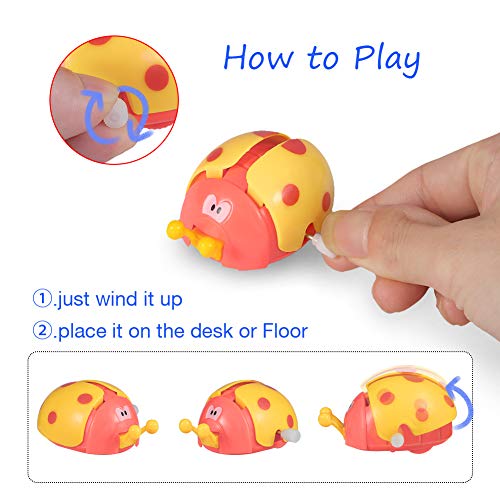 Lumiparty Christmas Wind Up Toys 24 PCs Assorted Animal Toys for Easter Party Favors, Easter Egg Fillers Easter Basket Stuffers, Easter Eggs Hunt, Classroom Prize Supplies.