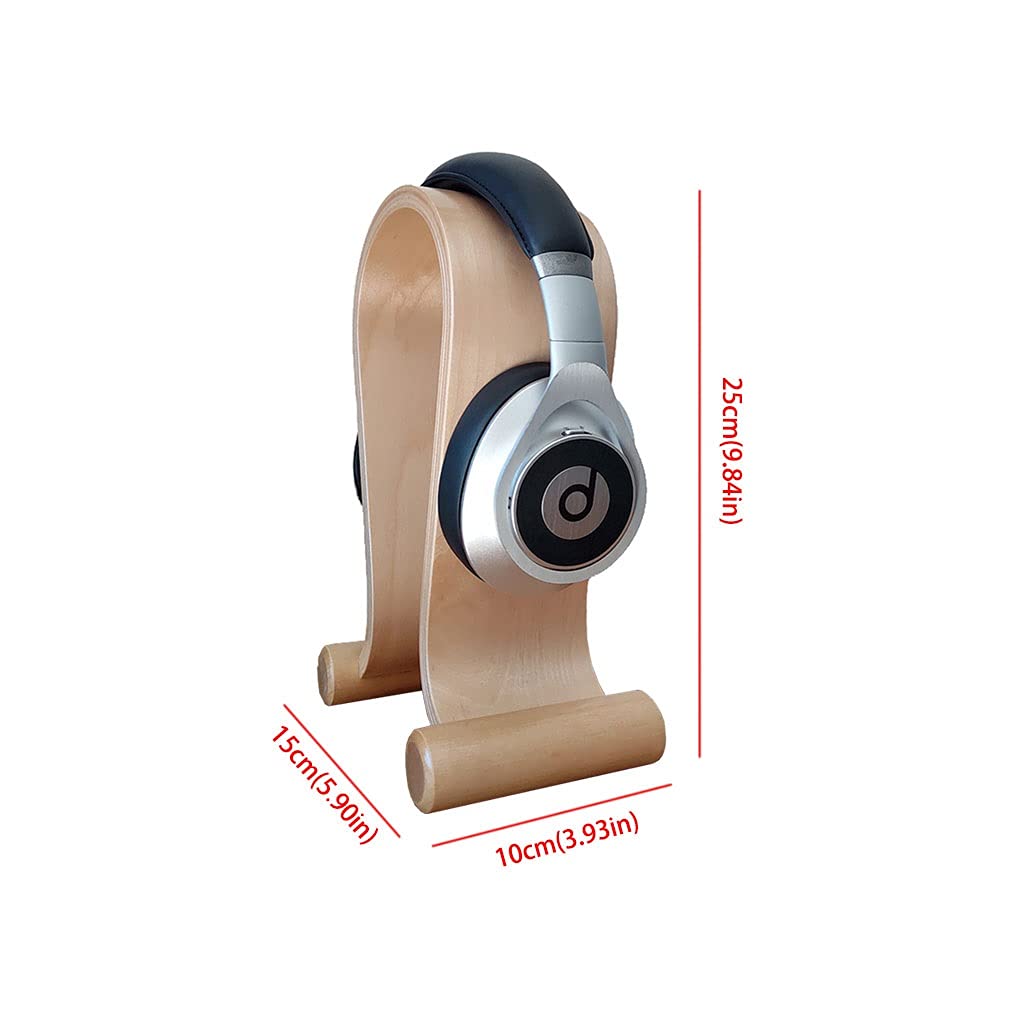 Soporte Auriculares Auriculares Soporte Soporte de Madera Maciza Auriculares Hangero Auriculares Pantalla Soporte Mesa Accesorios Titulares Auriculares 9.84 Pulgadas de Altura Soporte Cascos
