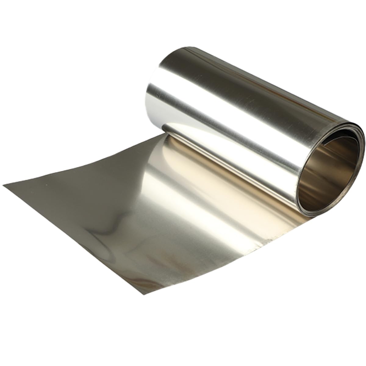 Lamiera di nichel - Spessore 0,4 mm, Larghezza 150 mm, Lunghezza 1.000 mm - Ni >= 99,99% for laboratorio, produzione e altro,1 pcs