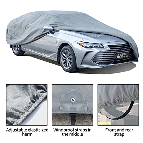 Leader Accessories Basic Guard Sedan Car Cover Breathable Indoor Use And Limited Outdoor Use Up To 157" #TOP1