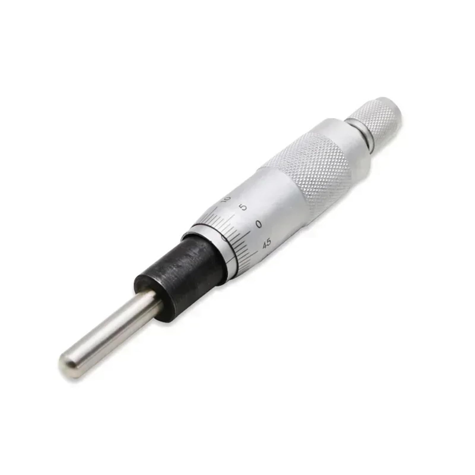 Micrometer Heads 0-25mm Accuracy 0.01mm Flat Measuring Tool Type Thread Knurled Adjustment Knob Head(Round head)