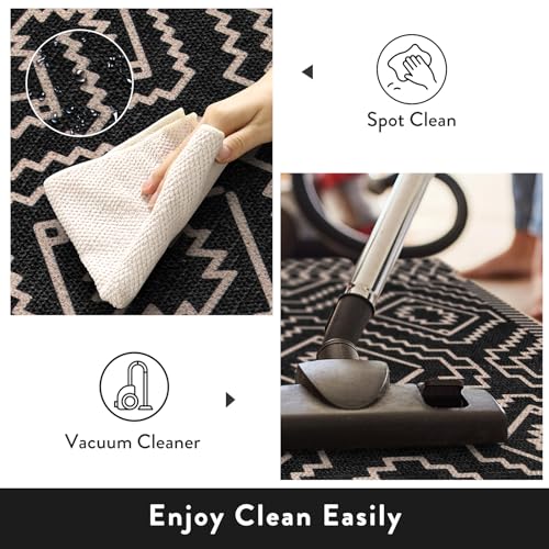 Tapete decorativo Lahome Easy Jute 3x5 Negro miniatura 4