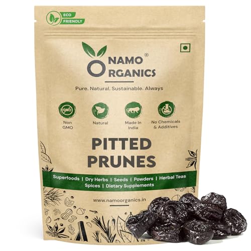 Namo Organics - Pitted Dried Prunes Without added Sugar - 250 gm ...