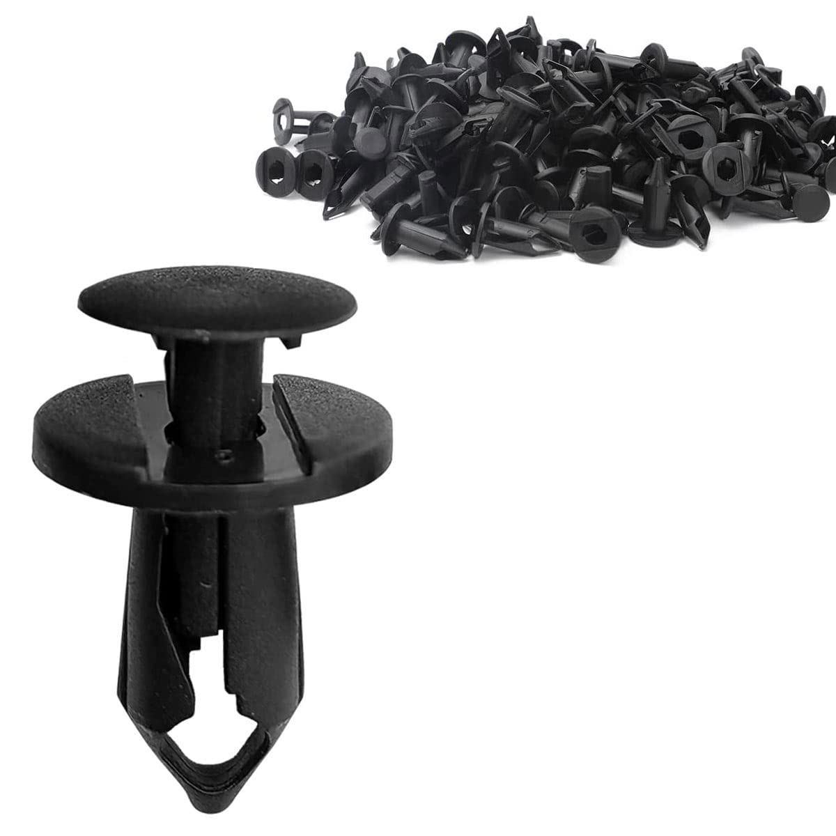 ANTS PART 100PCS Nylon Fender Clips Fastener Push Type Fender Retainer Pins Rivets Bumper Clip Replacement for GM #21030249, Ford #N807389S VW All ATV