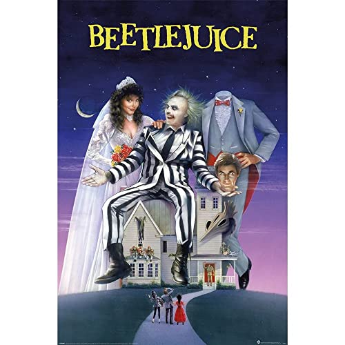 Poster Beetlejuice Recently Deceased grand format 61x91.5cm pour decorer un salon cinéphile