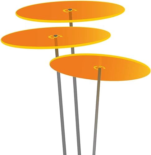 Cazador-del-sol - Lote de 3 atrapasueños (8"), color naranja