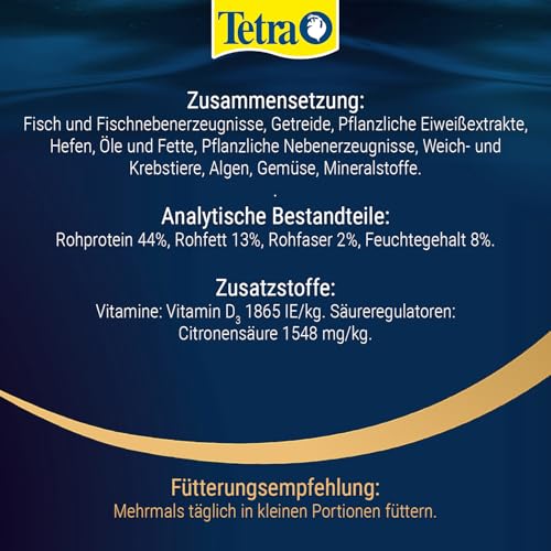 Tetra Pro Colour Multi-Crisps - Premium Fischfutter mit Farbkonzentrat für schöne, farbenprächtige Fische, 500 ml Dose
