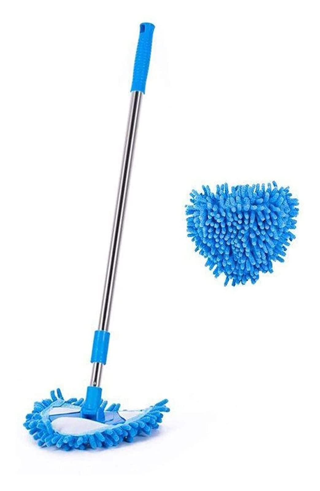 mop， Rotating Easy to Clean Household Bathroom Kitchen Ceiling Tile Floor Mop Cleaning mop(A mop head)
