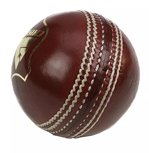 Balles de cricket rouges en cuir cousues main Chishti pour matchs seniors