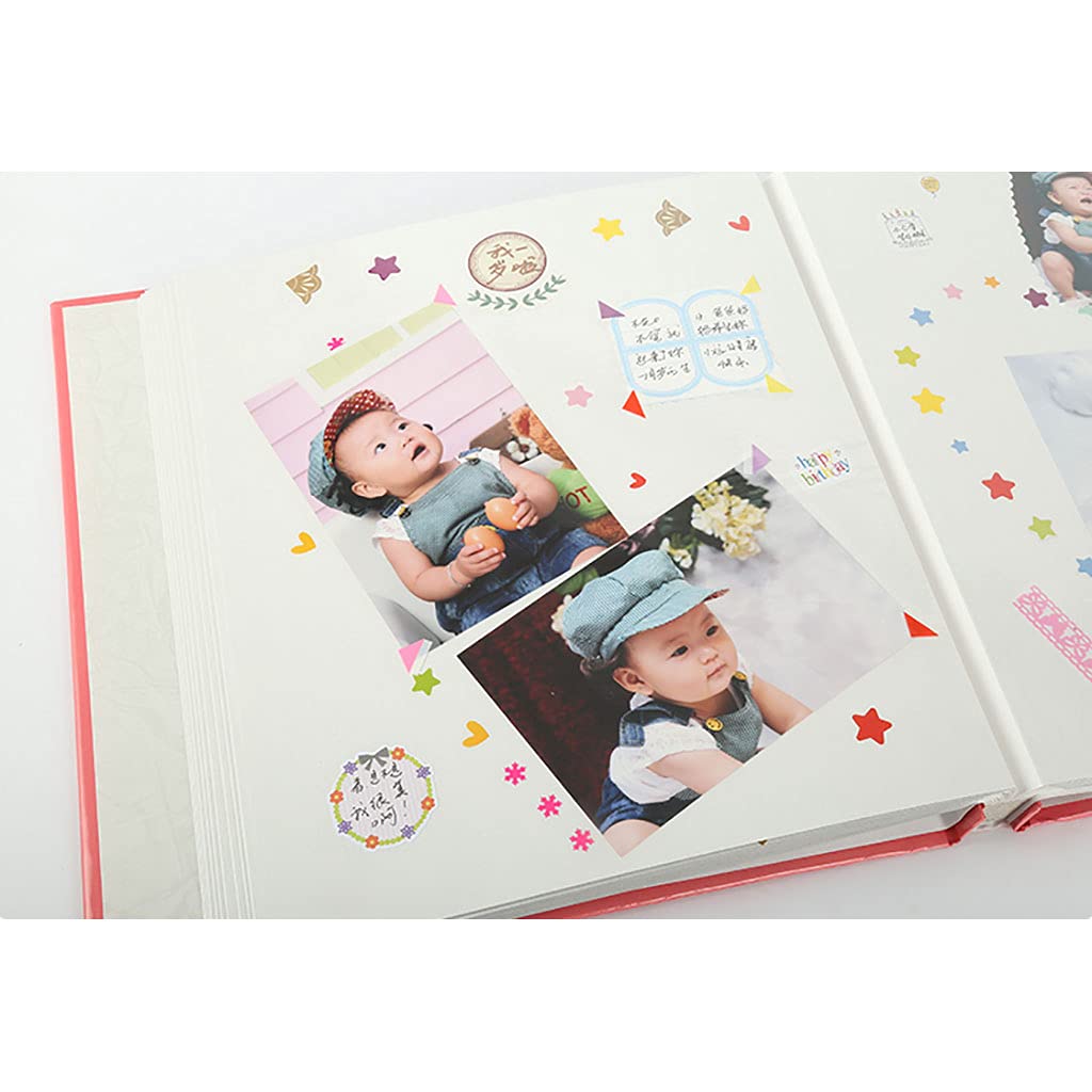 Album Photo, Album Photo Bricolage adhésif de 18 Pouces, Carte Blanche avec 30 Pages intérieures (60 côtés), adapté pour l'anniversaire de Mariage en Famille, Les Vacances de bébé.