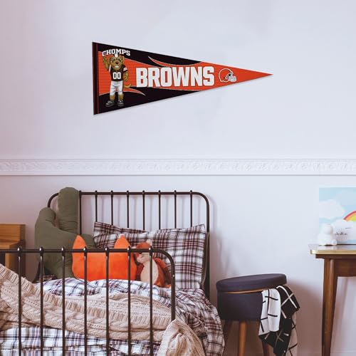 Image of Rico Industries NFL Football Mascot inch 12 inch x 30 inch Felt Wall Decor Pennant - Great for Home /Bed Room /Man Cave Decor