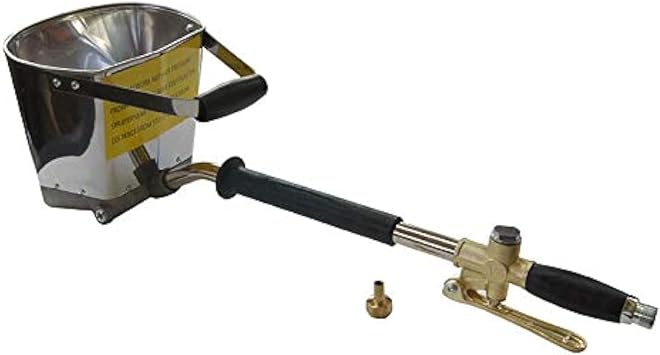 ORAZIO Cement Mortar Spray Gun, 4 Jet Plaster Stucco Sprayer, Automatic Air Hopper Concrete Spray Plaster Gun, for Spraying Painting Walls 221475
