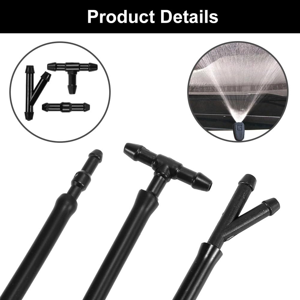 YIXISI 4m Auto Ruitensproeier Kit Met 30 Stuks Connectoren (Y I T-Type