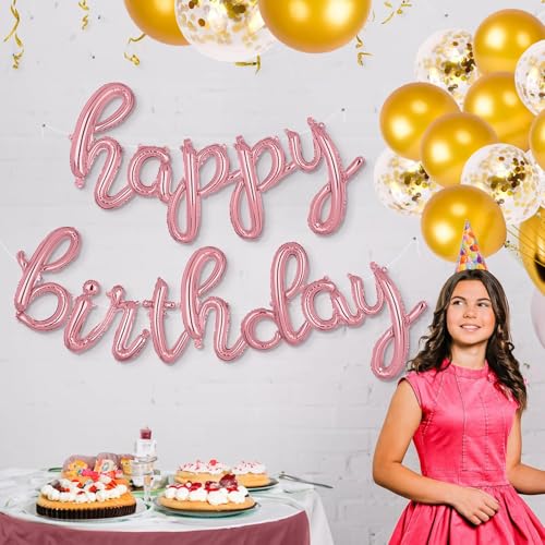 Image of Rozi Decoration Gold Metallic & Confetti Balloon Set - 10 Pcs | Premium Party Balloons for Birthday, Wedding, Anniversary, Engagement & Celebration Decor, Wedding Party Decor