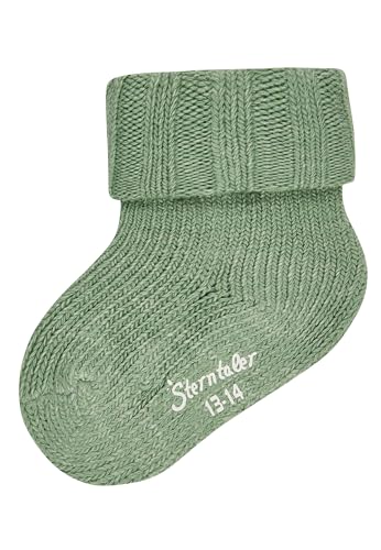 Sterntaler Chaussettes pour bébé en laine, vert, 13-14