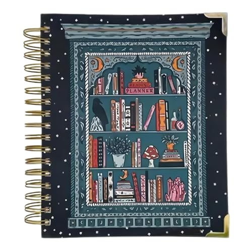 Planificador de lectura para amantes de la lectura | Diario de , planificador y bloc de notas de 12 meses, diario de registro para mujeres, hombres y niños. Incluye 12 planificadores mensuales