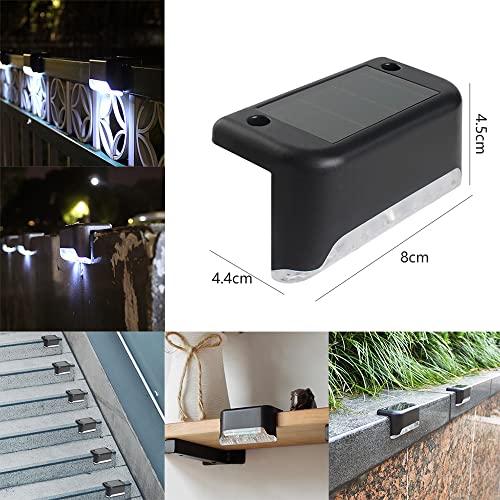 Dasing-4-Pezzi-LED-Solare-Passo-Scale-Luce-Giardino-Solare-Deck-Lampada-Giardino-Deck-Light-Outdoor-Impermeabile-Esterno-Recinzione-Parete-Paesaggio-per-Giardino-Patio